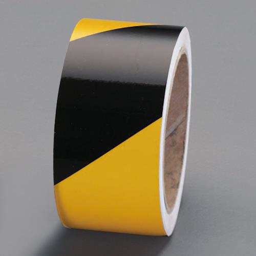エスコ 50mmx9.1m 反射テープ(エンジニアグレード)黄/黒 EA983G-14 ESCO