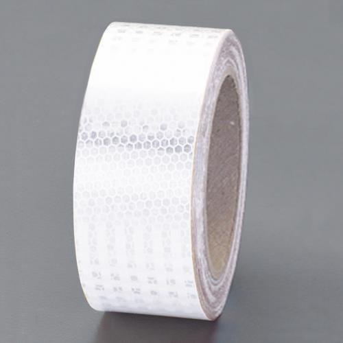 エスコ 50mmx9.1m ハイレベル反射テープ(白) EA983G-42 ESCO