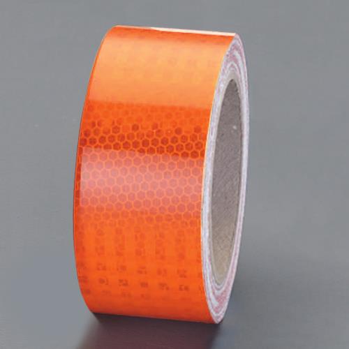 エスコ 50mmx9.1m ハイレベル反射テープ(橙) EA983G-46 ESCO