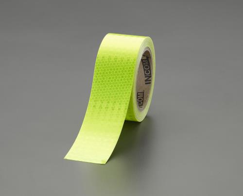 エスコ 50mmx9.1m ハイレベル蛍光反射テープ EA983G-49 ESCO
