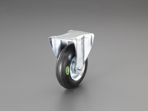 エスコ 200mm キャスター(固定金具/ソフトラバー) EA986GA-3 ESCO