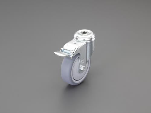 エスコ 50mm キャスター(自在金具･穴付/ブレーキ付) EA986GF-705 ESCO