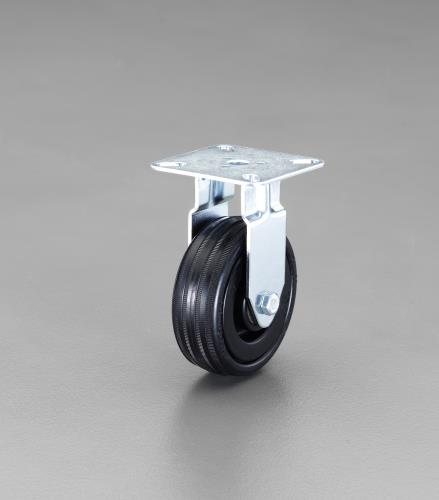 エスコ 100mm キャスター(固定金具･ESD) EA986GG-4 ESCO