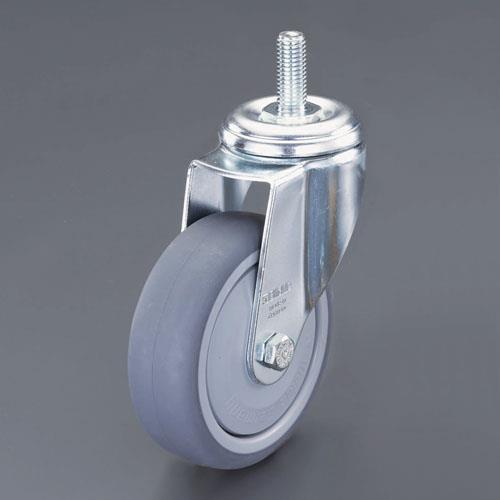 エスコ 100mm/M12 キャスター(自在金具･ネジ式) EA986GQ-23 ESCO