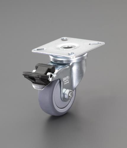 エスコ 50mm キャスター(自在金具/ブレーキ付) EA986GV-21 ESCO