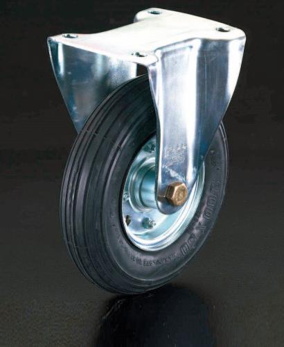 エスコ 220mm キャスター(固定金具･空気入車輪) EA986HG-220 ESCO