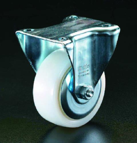 エスコ 100mm キャスター(固定金具･ホイールカバー付) EA986HR-100 ESCO