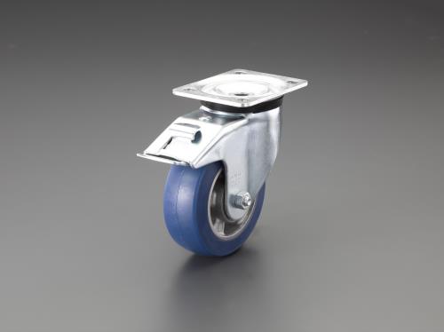 エスコ 100mm キャスター(自在金具/ブレーキ付) EA986KA-21 ESCO