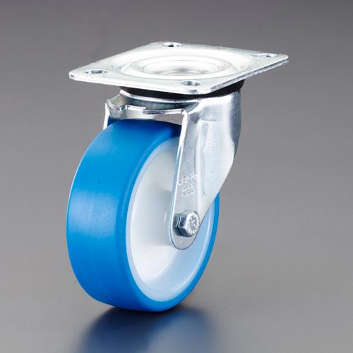 エスコ 100mm キャスター(自在金具/静音快適型) EA986KA-91 ESCO