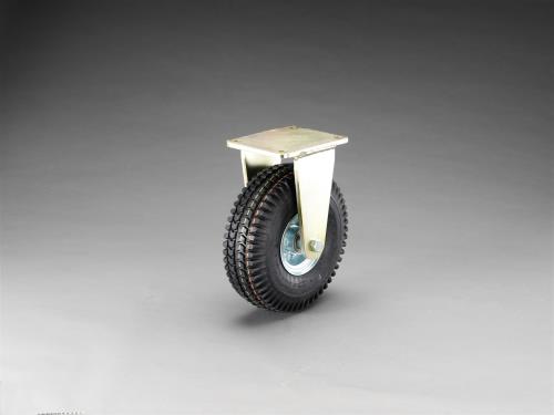 エスコ 420mm キャスター(固定金具･空気入車輪) EA986KD-420 ESCO