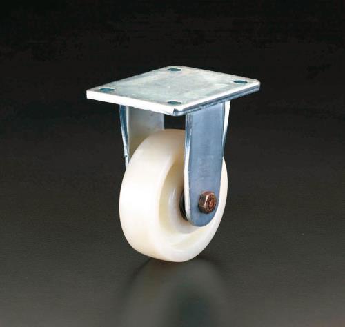 エスコ 200mm キャスター(固定金具･ナイロン車輪) EA986KV-200 ESCO