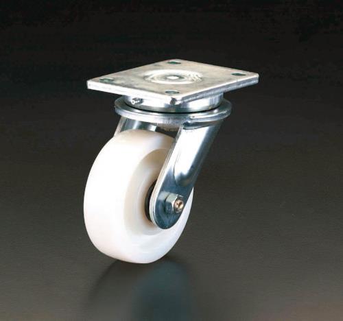 エスコ 200mm キャスター(自在金具･ナイロン車輪) EA986KW-200 ESCO