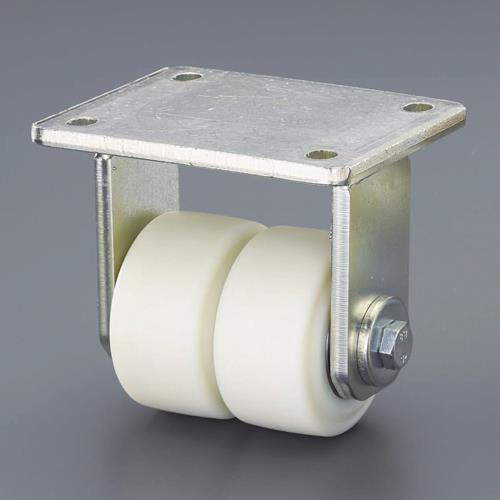 エスコ 100mm キャスター(固定金具･ツインホイール) EA986KX-2 ESCO