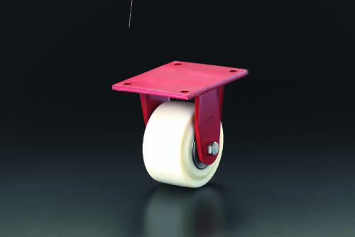 エスコ 200mm キャスター(固定金具･ナイロン車輪) EA986KX-200 ESCO