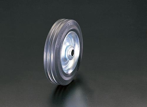 エスコ 80x25mm 車輪(ラバータイヤ･スチールリム･ローラーベアリング EA986MG-80 ESCO