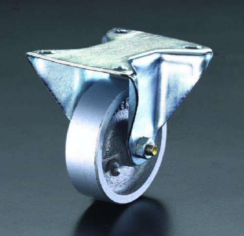 エスコ 200mm キャスター(固定金具･スティール車輪) EA986N-200 ESCO