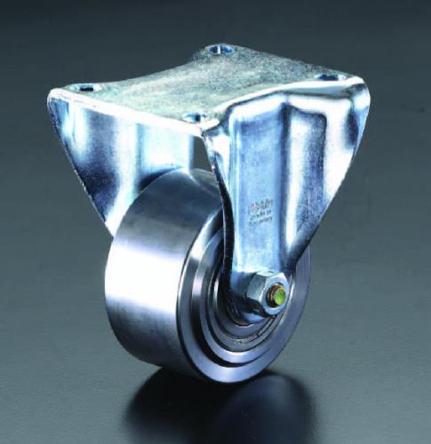 エスコ 80mm キャスター(固定金具･スティール車輪) EA986NM-80 ESCO
