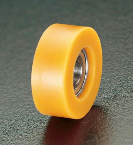 エスコ 40x15mm/10mm ガイドローラー(ポリウレタン製) EA986RW-6 ESCO