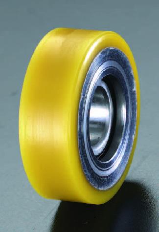 エスコ 80x25mm/25mm ガイドローラー(ポリウレタン製) EA986RX-10 ESCO