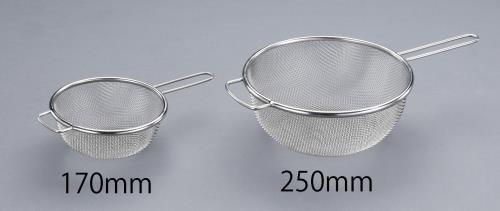 エスコ φ250/0.42mm/ 8メッシュ ロ過網(柄付･ステンレス製) EA992CK-65 ESCO