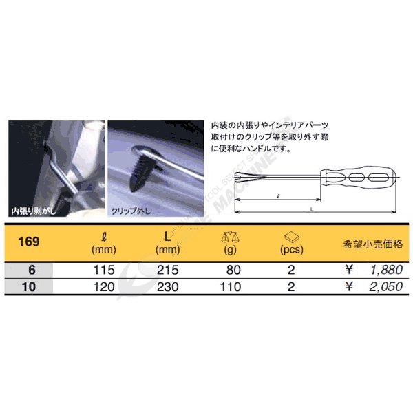 コーケン クリップハンドル 169-6 Ko-ken 工具