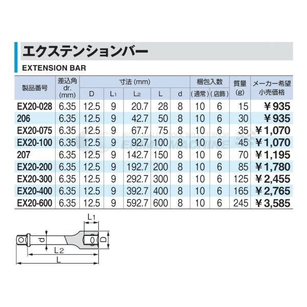 トネのエクステンションバーの画像2