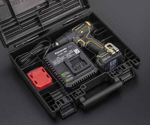 パナソニック 充電 ドリルドライバー チャックタイプ 黄 10.8V 2Ah 電池パック 2個セット EZ1D31F10D-Y 電動 工具  Panasonic