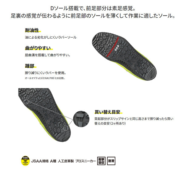 ミズノ F1GA190535 グリーン×イエロー 27.0cm オールマイティ SD13H 限定商品 ワーキング 安全靴 MIZUNO おしゃれ かっこいい 作業靴 スニーカー