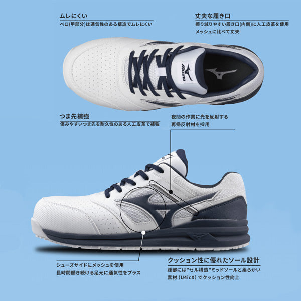 安全靴　ミズノ 安全靴 ミズノ mizuno プロテクティブスニーカー F1GA2409