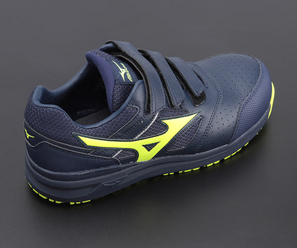 ミズノ 安全靴 F1GA210114 25.5cm ネイビーxイエロー オールマイティLS II 22L ワーキング 2021年春夏 MIZUNO おしゃれ かっこいい 作業靴 スニーカー