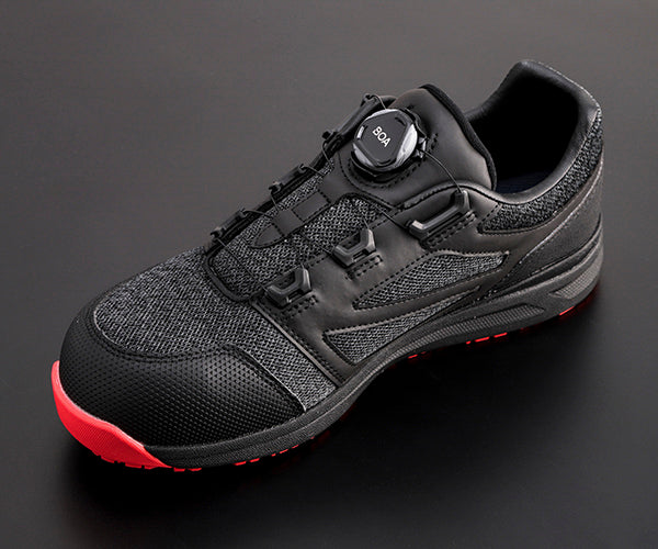 ミズノ 安全靴 F1GA220209 25.5cm ブラック×レッド オール