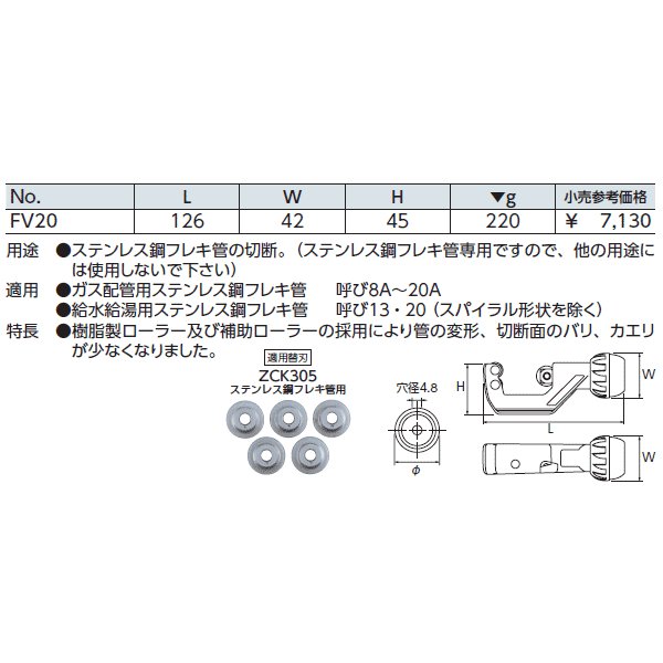 京都機械工具のフレキ管カッターの画像2