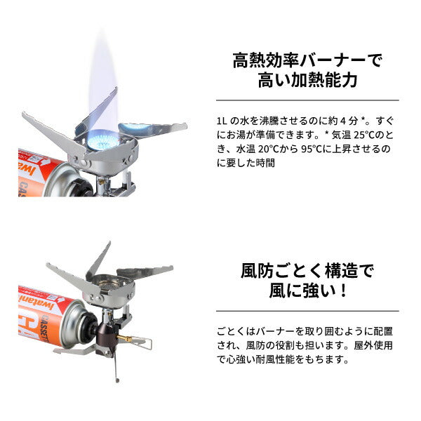 岩谷（イワタニ） コンパクトキャンプストーブ FW-CS01-JP Iwatani ガスコンロ カセットコンロ バーナー アウトドア 岩谷産業
