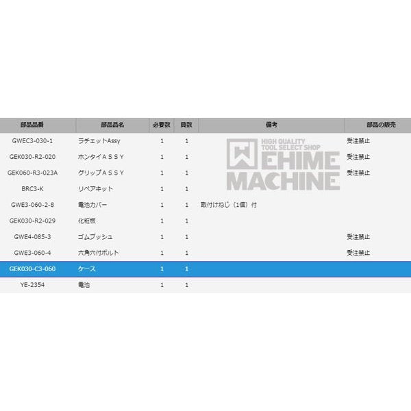 京都機械工具の樹脂ケースの画像2