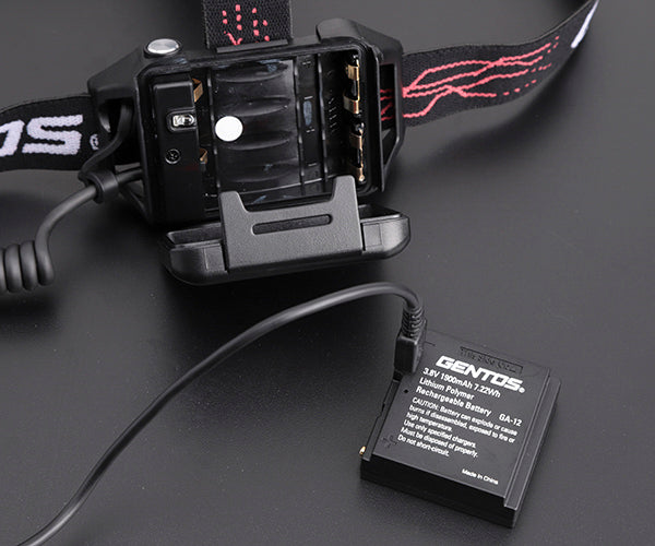 GENTOS GH-101RG 450ルーメン 充電式 LEDライト 乾電池兼用