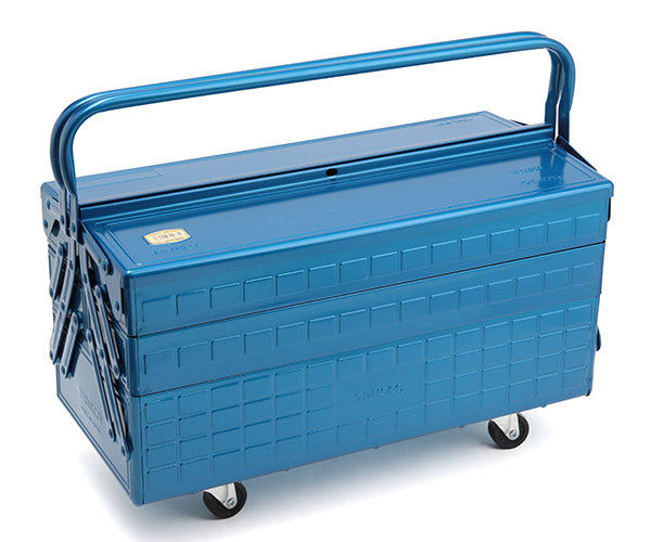 TRUSCO トラスコ 3段式工具箱 472x220x343 ブルー GT-470-B