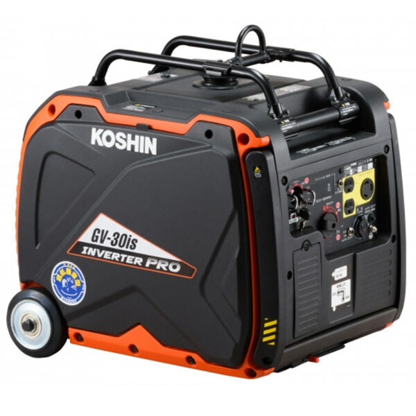 メーカー直送業者便] KOSHIN インバーター発電機 3.0kVA GV-30IS タンク9.8L 工進