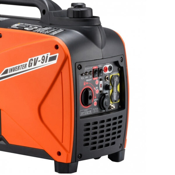 [メーカー直送品] KOSHIN インバーター発電機 0.9kVA GV-9I タンク2.6L 工進 インバータ 電源 家庭用 小型 静音