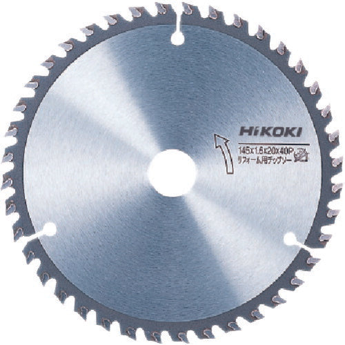 HiKOKI チップソー(リフォーム用) 165mmX20 48枚刃 0032-3554 ハイコーキ