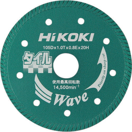 HiKOKI ダイヤモンドカッター 105mmX20 (タイル用) 0032-4689 ハイコーキ