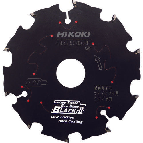 HiKOKI スーパーチップソー 全ダイヤ ブラック2 100mm 0033-6994 ハイコーキ
