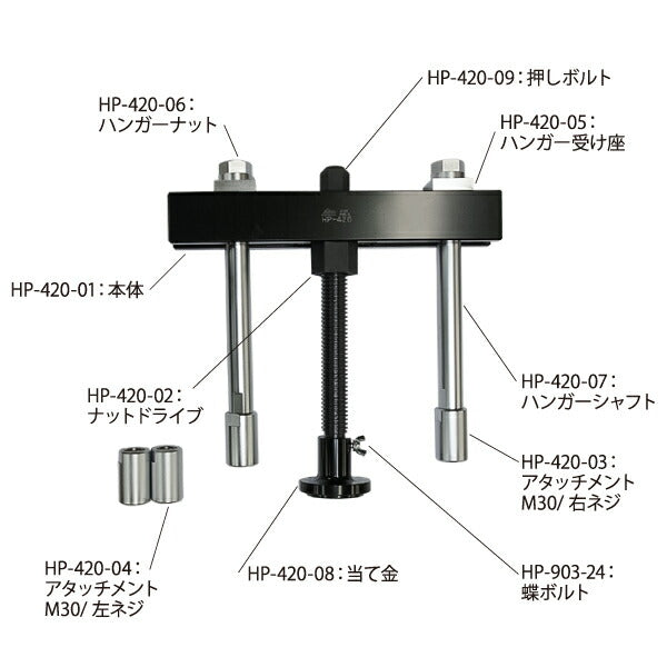 HASCO ハスコー トレーラー用リアハブプーラー（強力型） HP-420