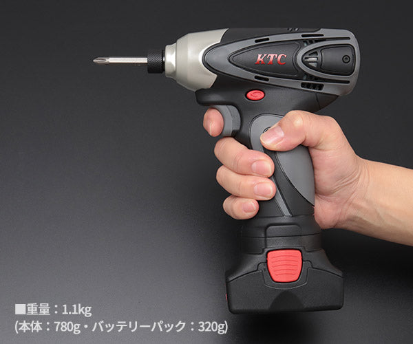 KTC コードレスインパクトドライバーセット 差込角1sq. 最大トルク110