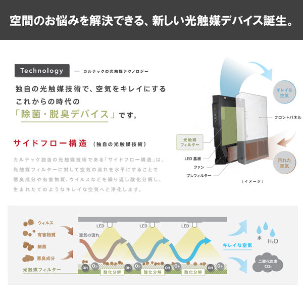 カルテック 除菌・脱臭機 ターンドケイ 壁掛けタイプ（業務用）空気