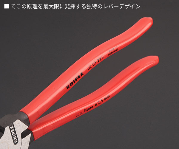 日本正規品 クニペックス 強力型ペンチ (SB) (0201-225SB