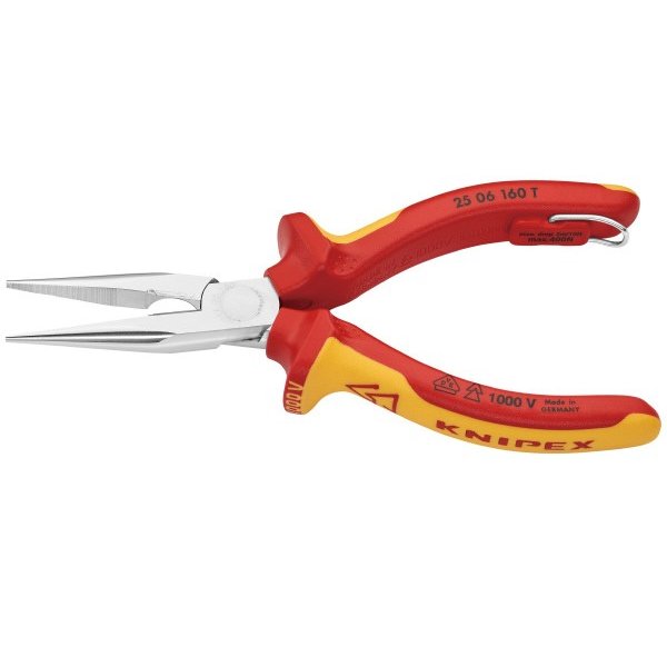 KNIPEX 2506-160TBK 絶縁ラジオペンチ 落下防止 (BK) クニペックス 工具