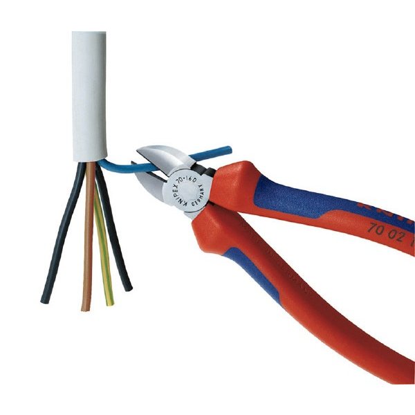 KNIPEX 7005-160TBK 斜ニッパー 落下防止(BK) クニペックス 工具