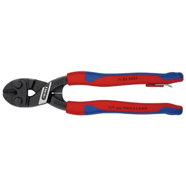 クニペックス KNIPEX 7102-200TBK 小型クリッパー 落下防止 (BK) クニペックス 小型クリッパー 7102-200 : DIY FACTORY