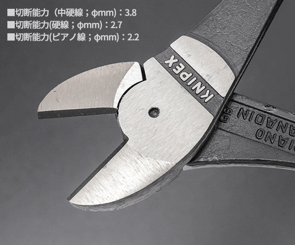 日本正規品 クニペックス 強力型斜ニッパー(硬線用) (SB) (7401-180SB