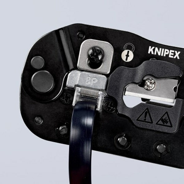 KNIPEX ウエスタンプラグ圧着ペンチ 8ピン 9751-13 クニペックス 工具 圧着